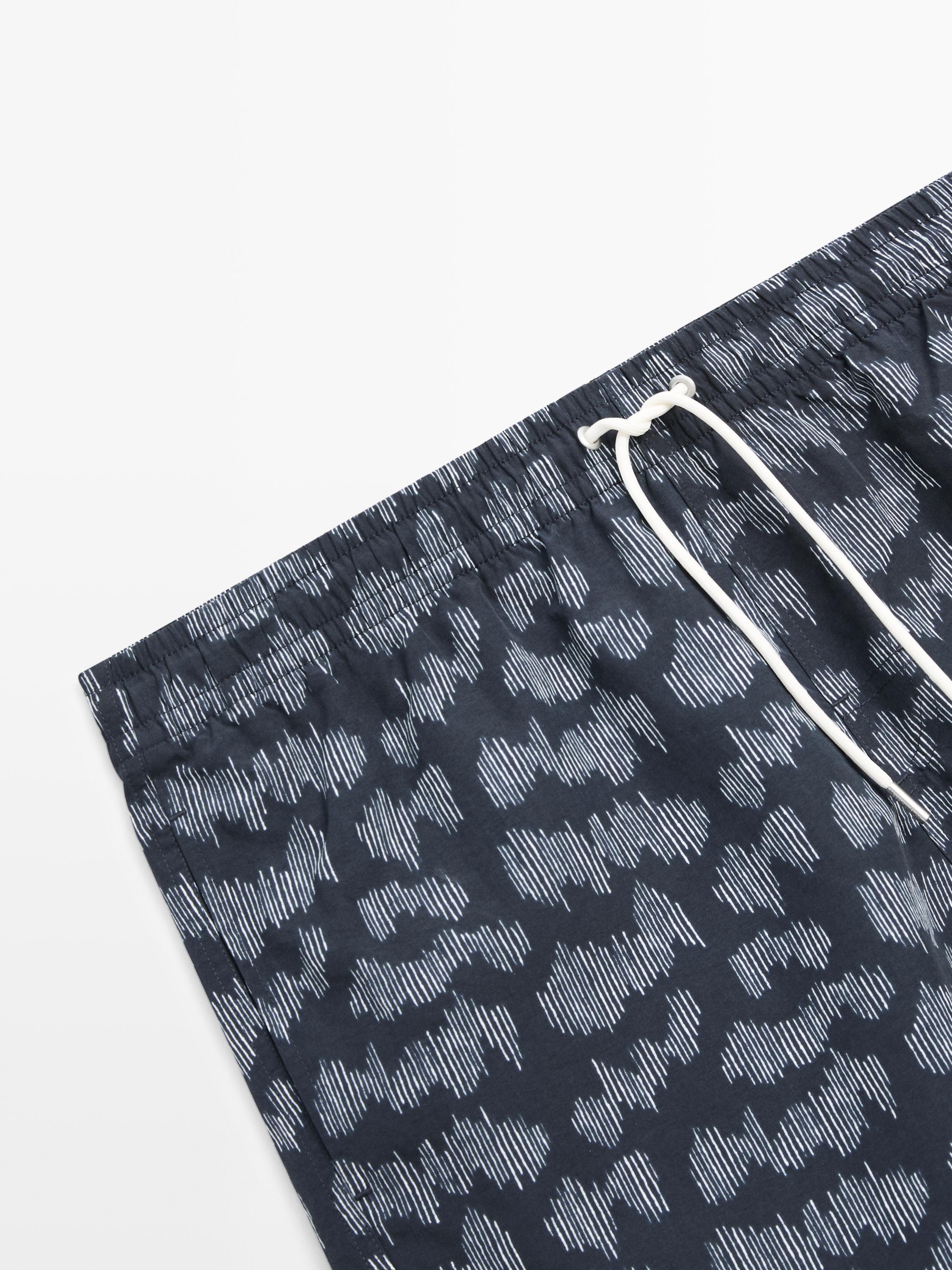 Printed swimming trunks