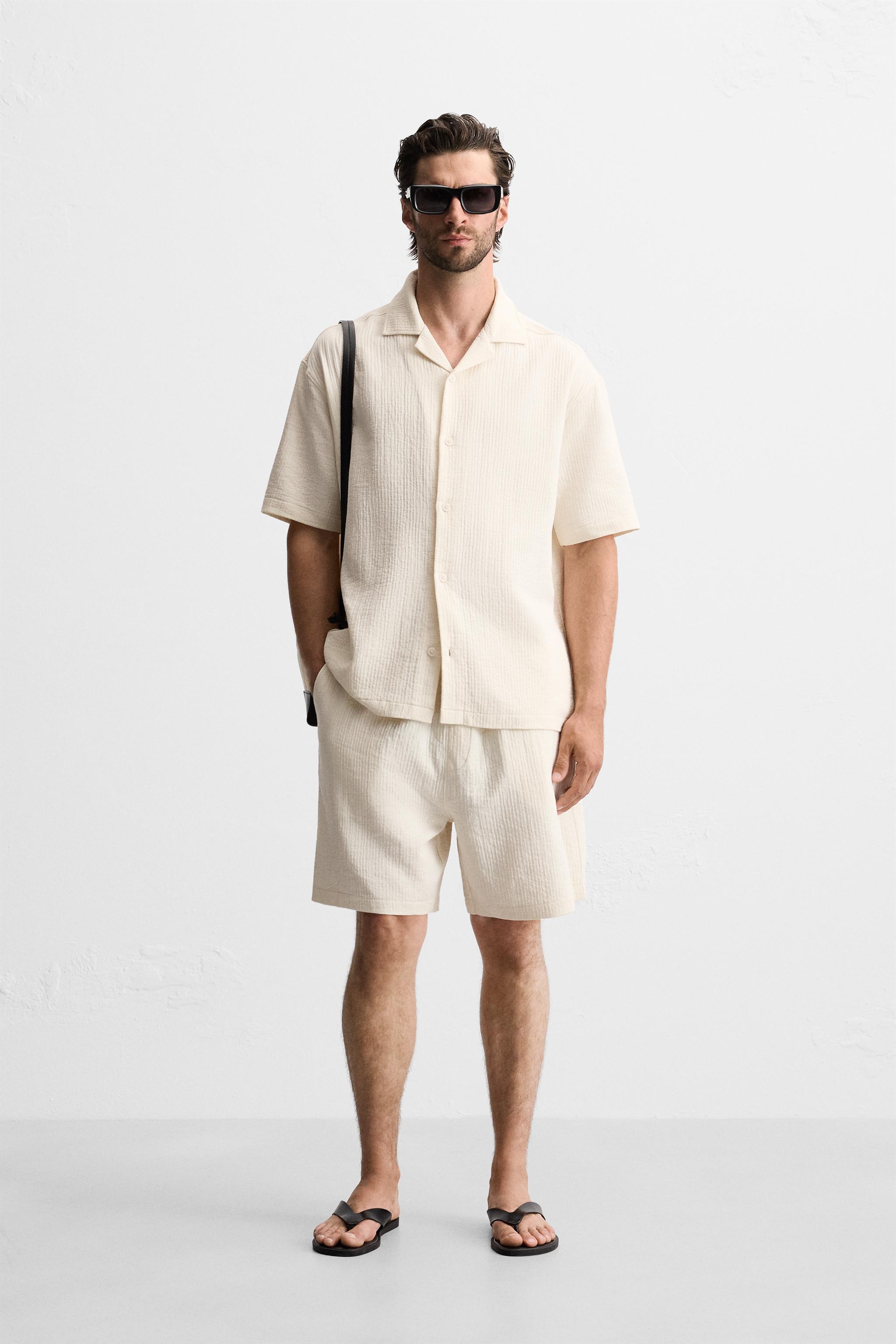 TEXTURED SHIRT - Ecru | ZARA Australia TEXTURED SHIRT - Ecru | ZARA Australia