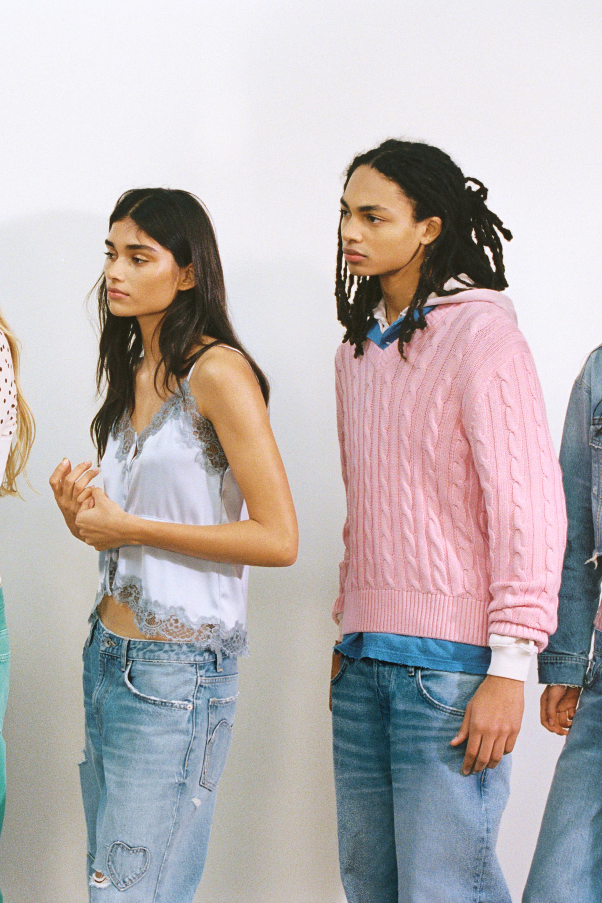 JEANS TRF BOYFRIEND CŒURS TAILLE NORMALE