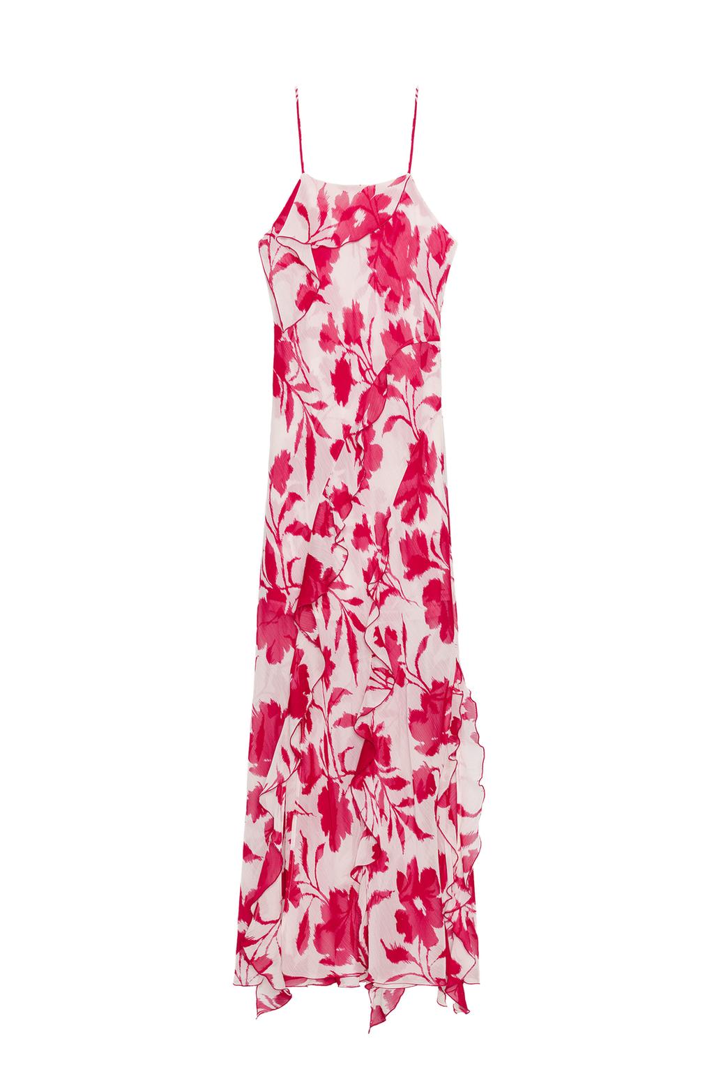 PRINTED LINGERIE STYLE MIDI DRESS - image 3