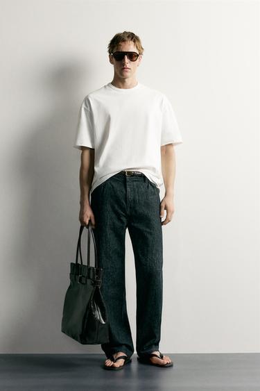 FLORAL LETTERING RELAXED FIT T-SHIRT - White by Zara - Image 0