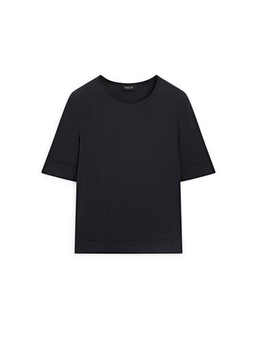 Zara Cotton blend T-shirt - Navy blue