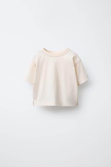 CAMISETA LISA BÁSICA - Crudo de Zara