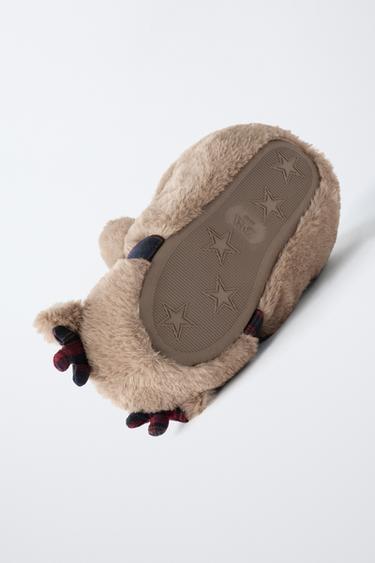 REINDEER SLIPPERS - Brown by Zara - Image 6