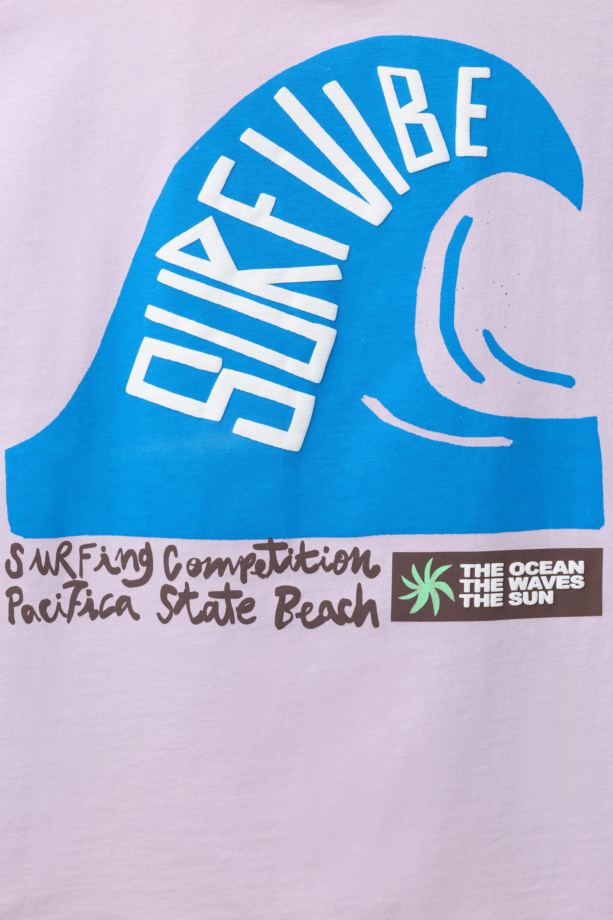 Детские футболки Zara SURF PRINT T-SHIRT — фото 4
