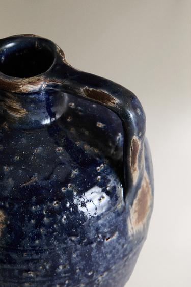 CERAMIC VASE - Navy blue by Zara - Image 3