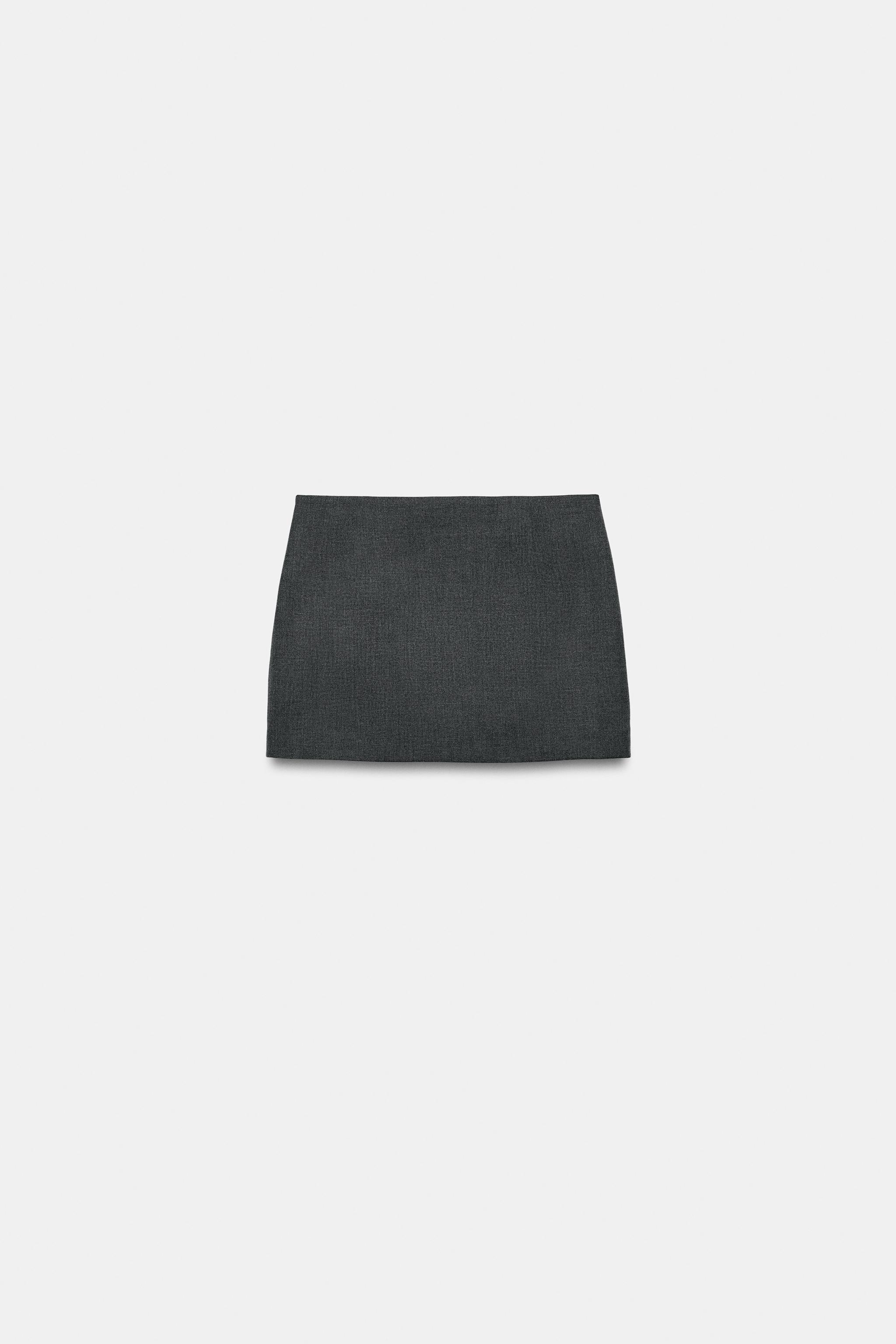 MINI SKIRT — Charcoal