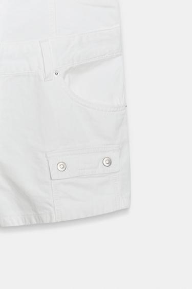 SHORT JUMPSUIT WITH POCKETS - White by Zara - Image 6