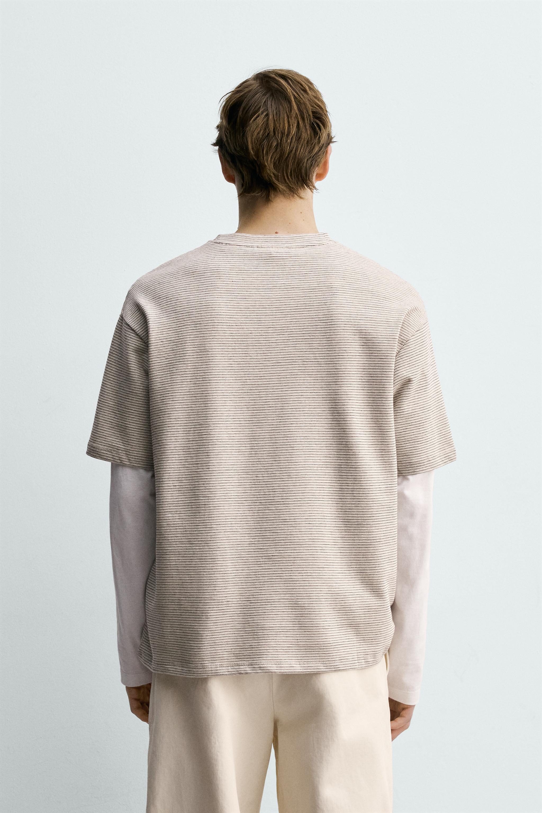 T-SHIRT RELAXED FIT À RAYURES