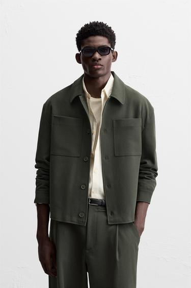 SURCHEMISE BOXY FIT - Vert de Zara - Image 2