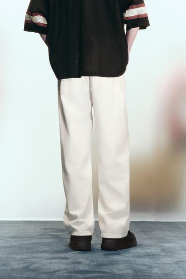 JEANS BALLOON FIT - White by Zara