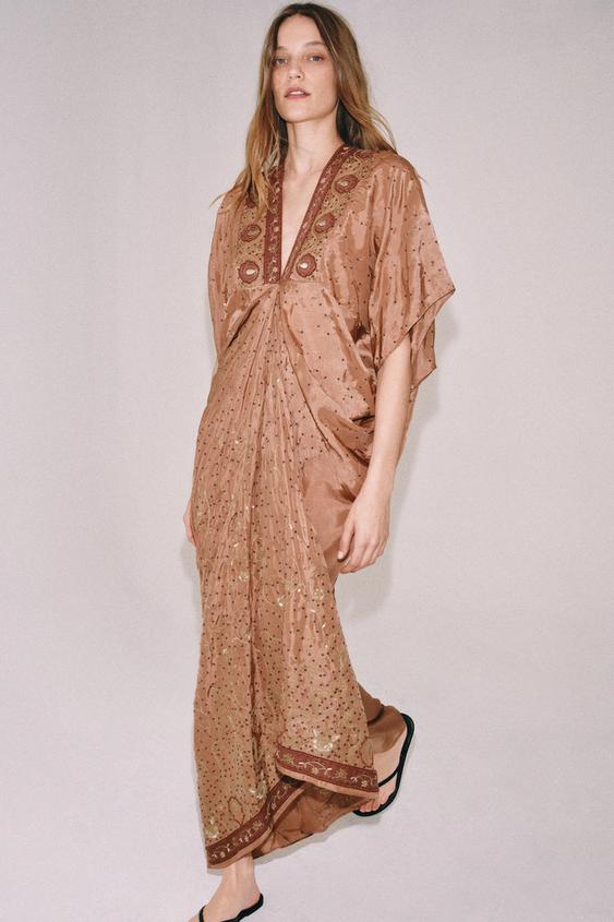 ZW COLLECTION LIMITED EDITION BEADED EMBROIDERED DRESS from Zara - $169