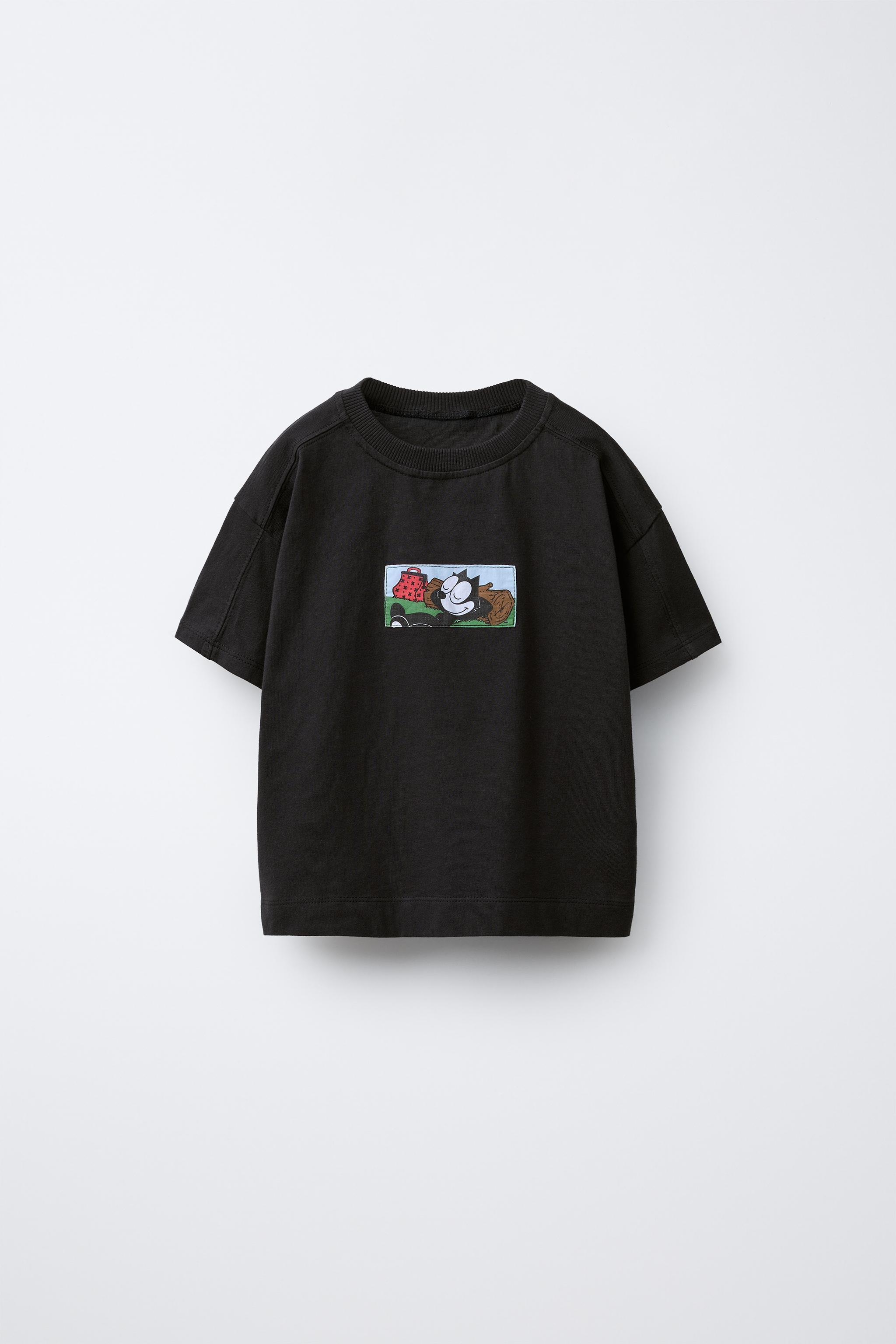 10-FEET × FELIX Tシャツ XL FELIX THE CAT © COMIC T-SHIRT - Black | ZARA Canada