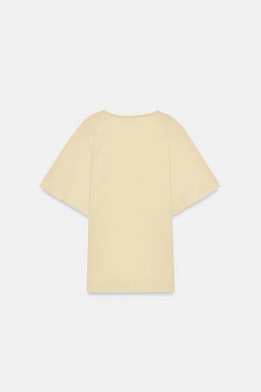 FLOWING V-NECK TOP - Yellow by Zara - Image 8