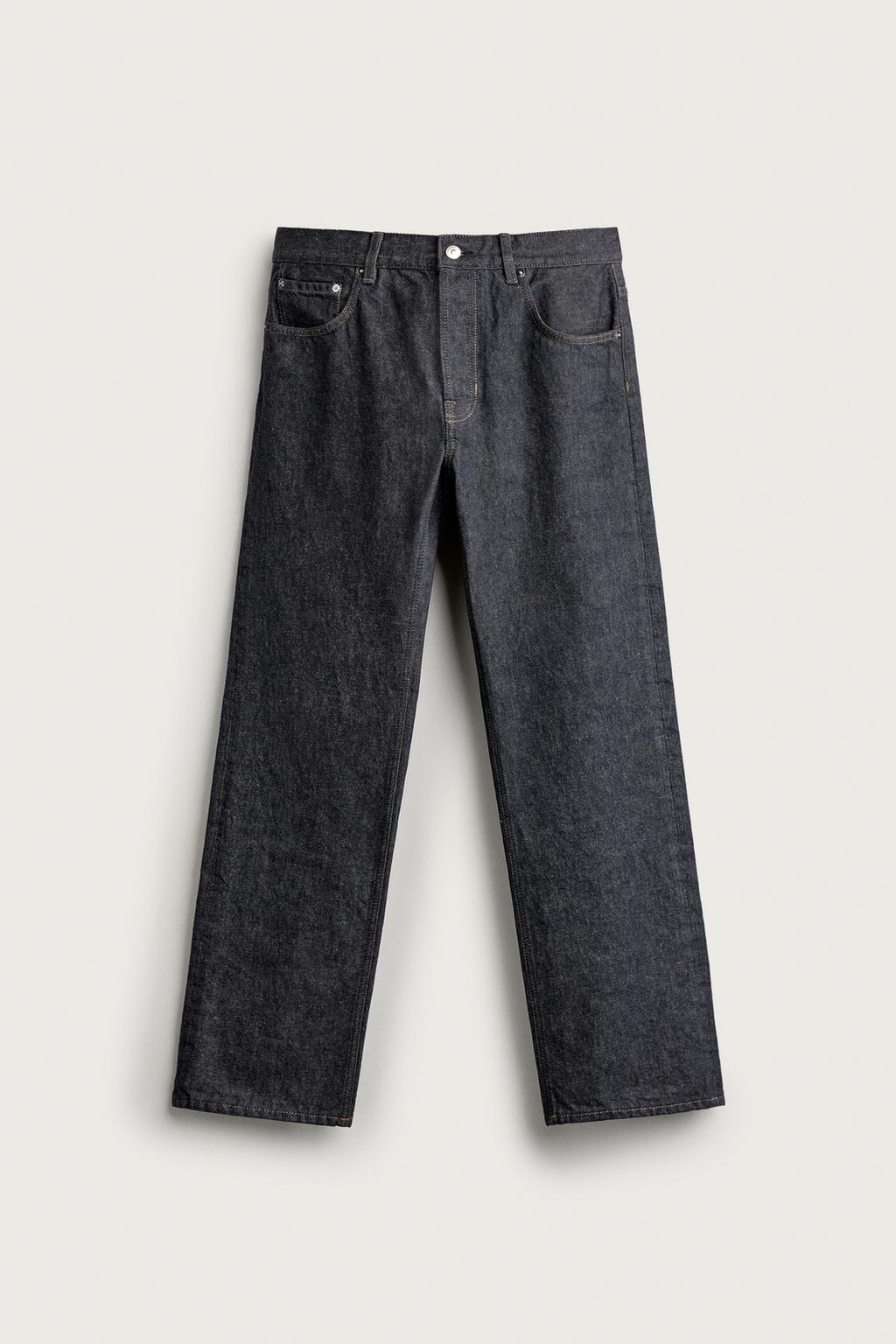 STRAIGHT-LEG LOW-RISE JEANS
