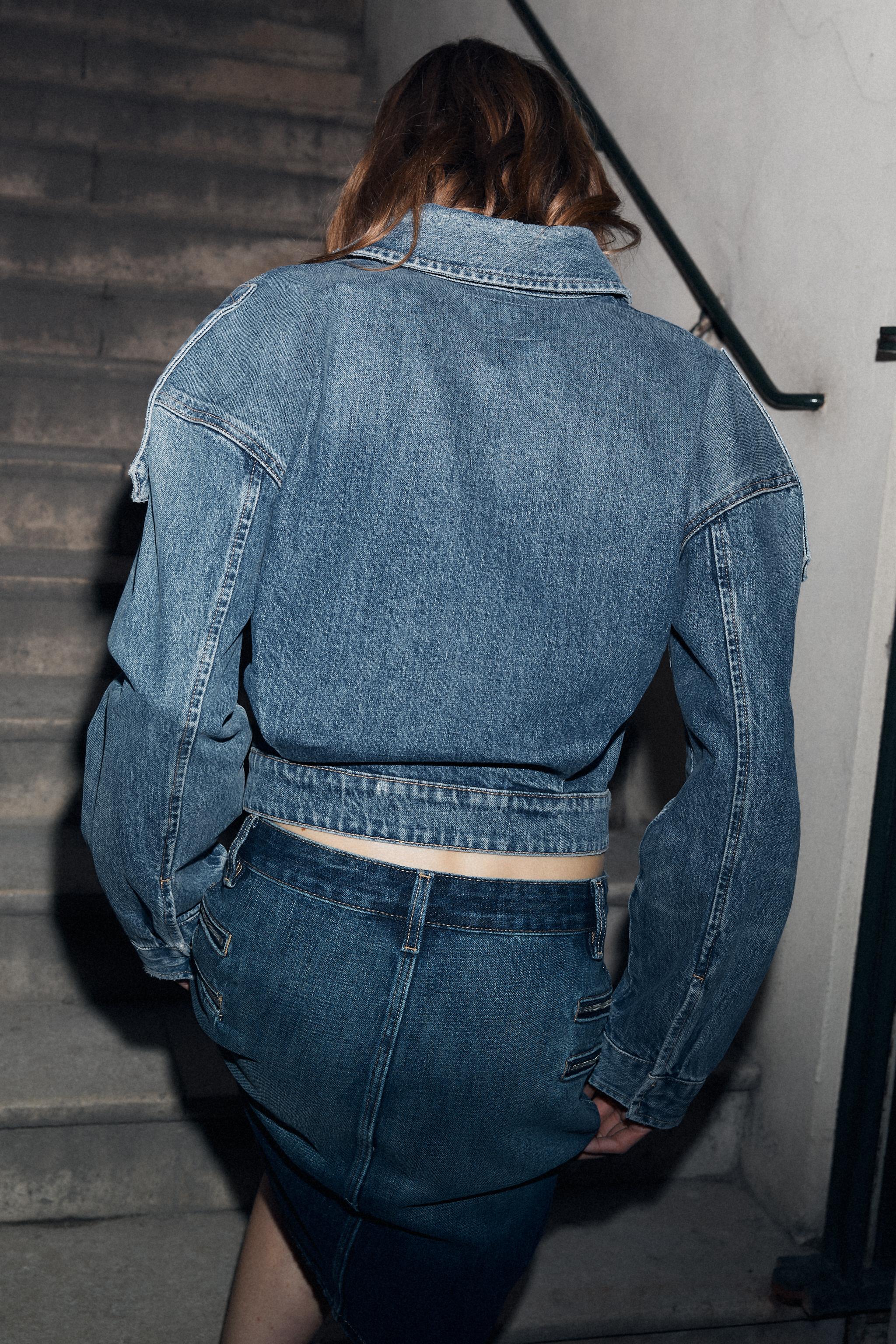 VESTE EN JEAN AVEC PATTES