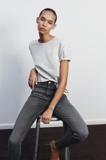 TRF SCULPT HIGH-WAIST JEANS - Anthracite grey by Zara - Image 3
