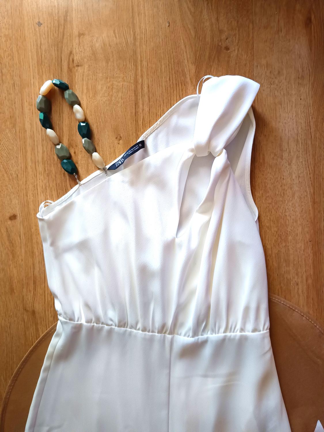 ASYMMETRIC JUMPSUIT WITH STONE STRAP - Image 3