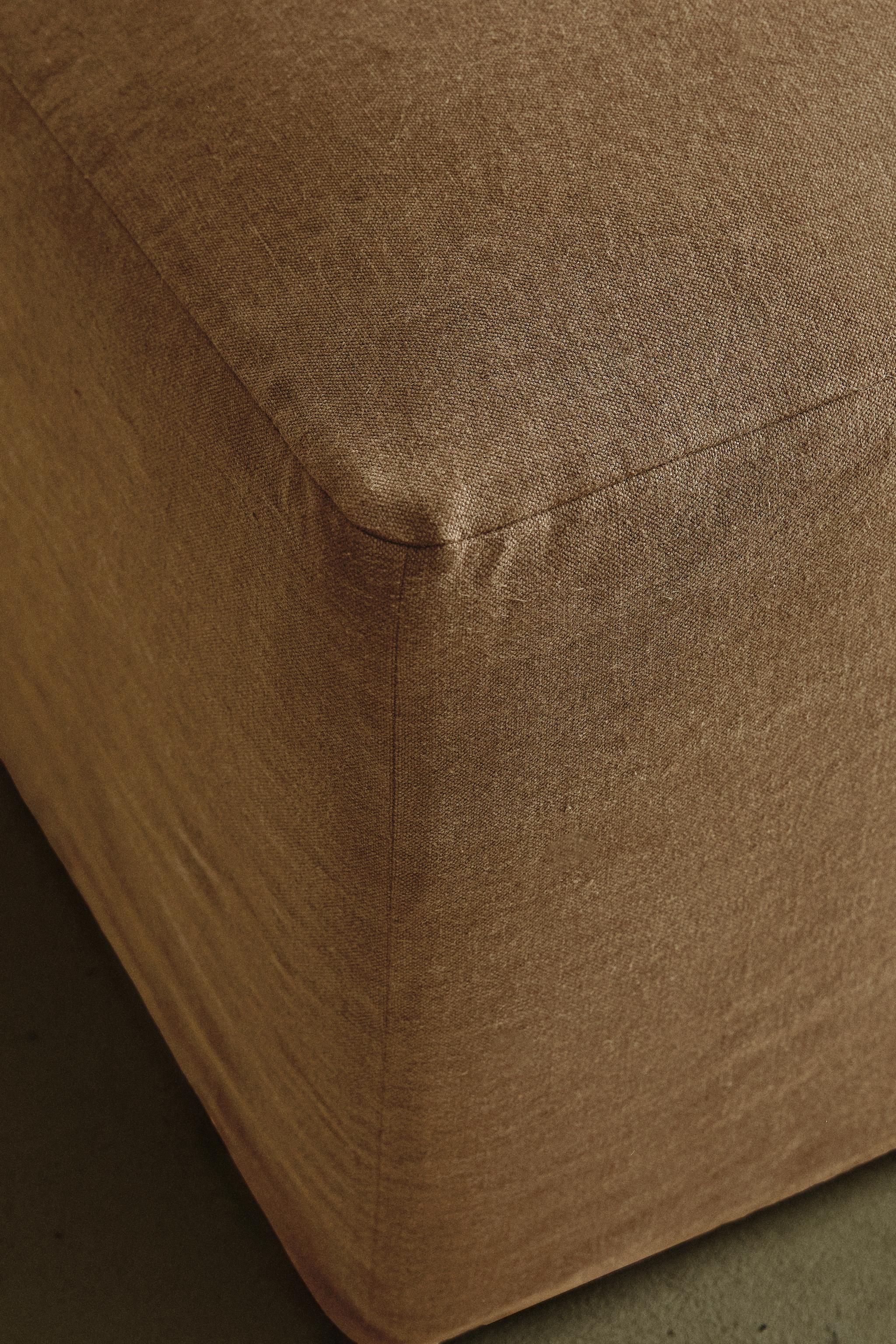 REMOVABLE FADED LINEN BEAN BAG CHAIR