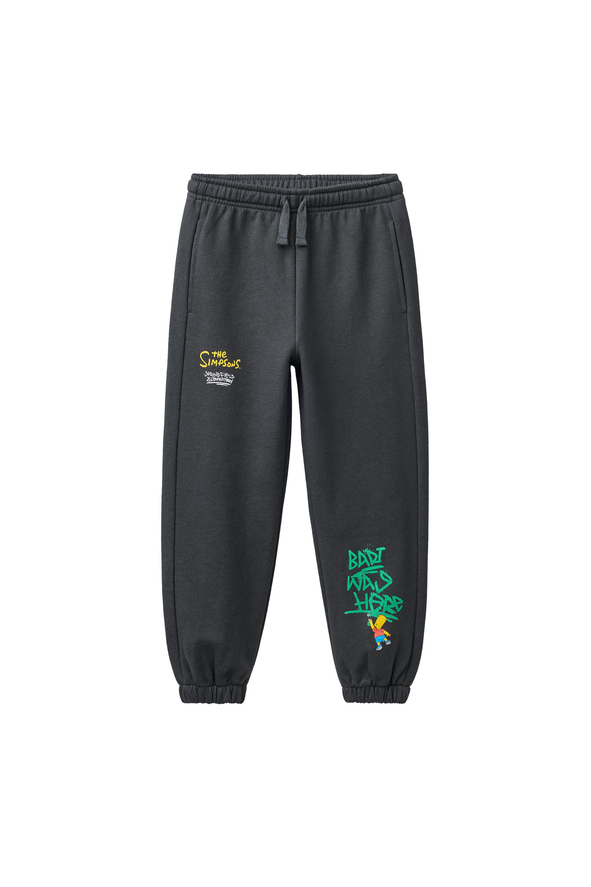 THE SIMPSONS ™ MATT GROENING JOGGER PLUSH PANTS - Gray green
