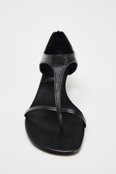 SANDALES À TALONS KITTEN EN CUIR 50E ANNIVERSAIRE - Noir de Zara - Image 5