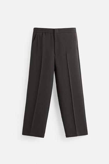 RELAXED FIT スーツパンツダークアンソラジットZaraのRELAXED FIT スーツパンツ - ダークアンソラジット 