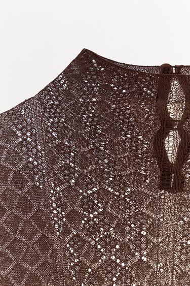BODY BIMATIÈRE EN MAILLE - Marron de Zara - Image 6