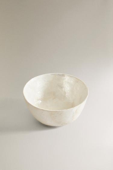 MOTHER-OF-PEARL BOWL - Light beige by Zara - Image 1