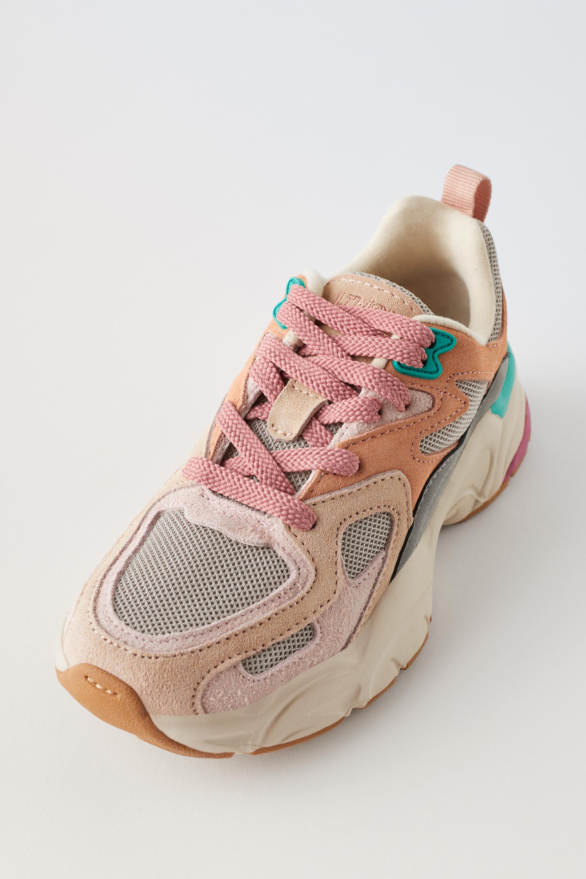 Zara best sale pink sneakers