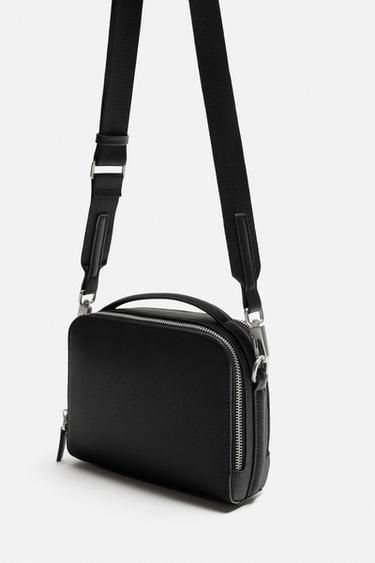 TEXTURED CROSSBODY BAG - Black by Zara - Image 2