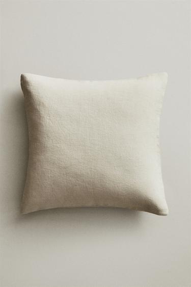 LINEN CUSHION COVER - Sand by Zara