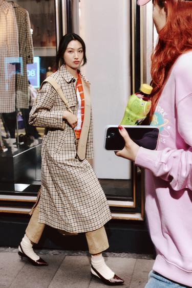 Zara 造型 - 斑紋靛藍色