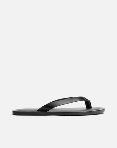 Zara STRAPPY SANDALS - Black