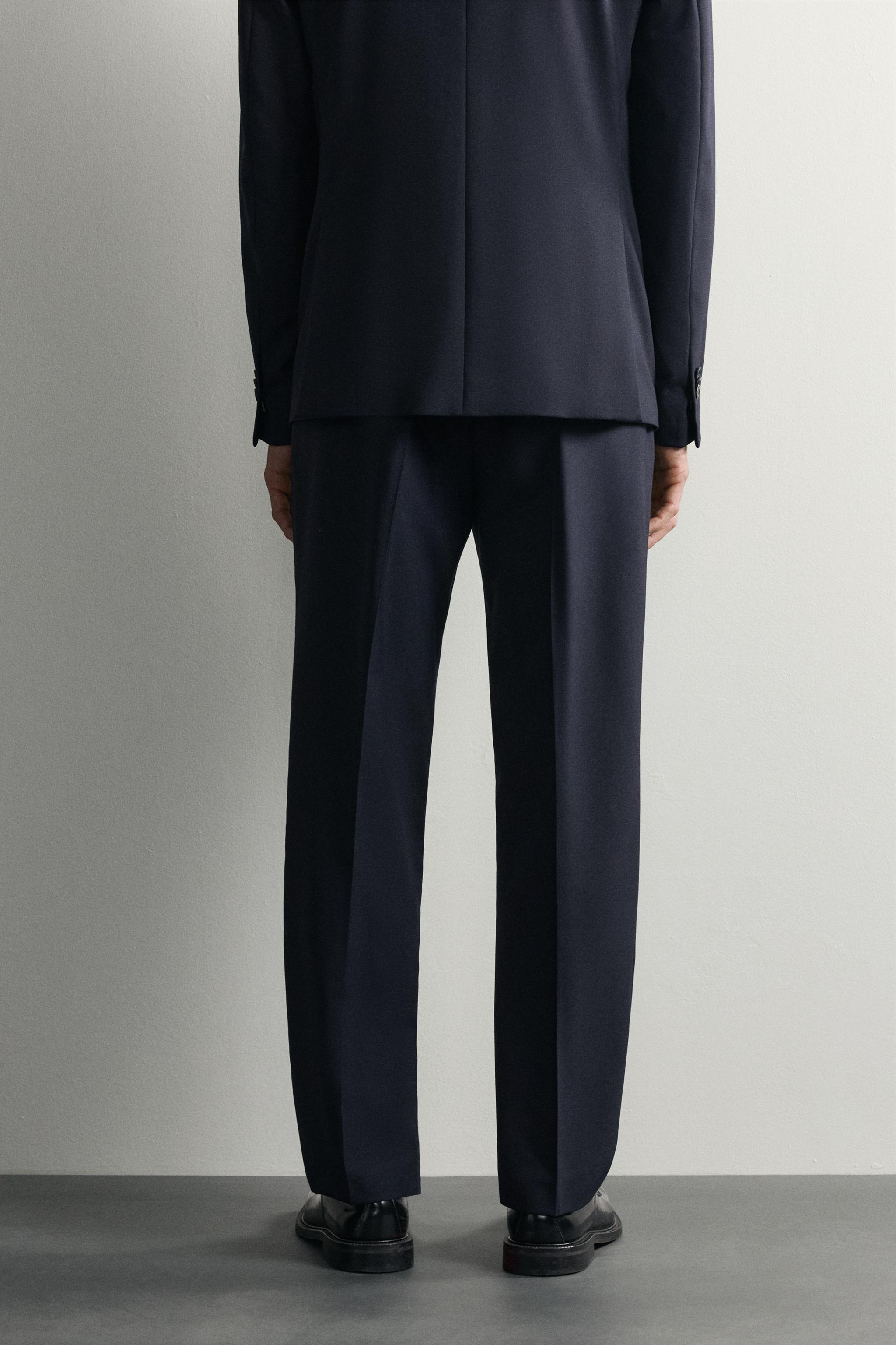 Zara 100% YÜN TAKIM PANTOLONU görsel 3