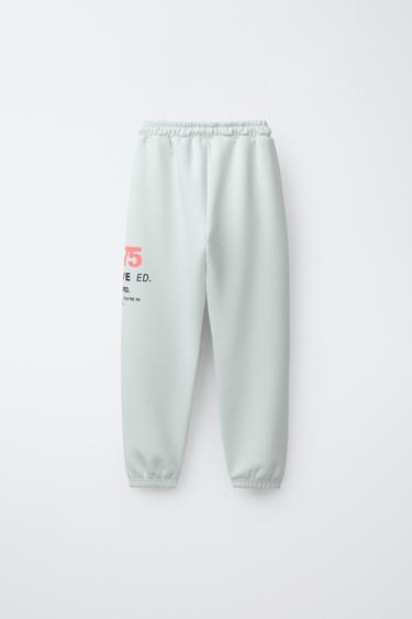 PANTALON JOGGER SPORTY - Vert menthe de Zara - Image 1