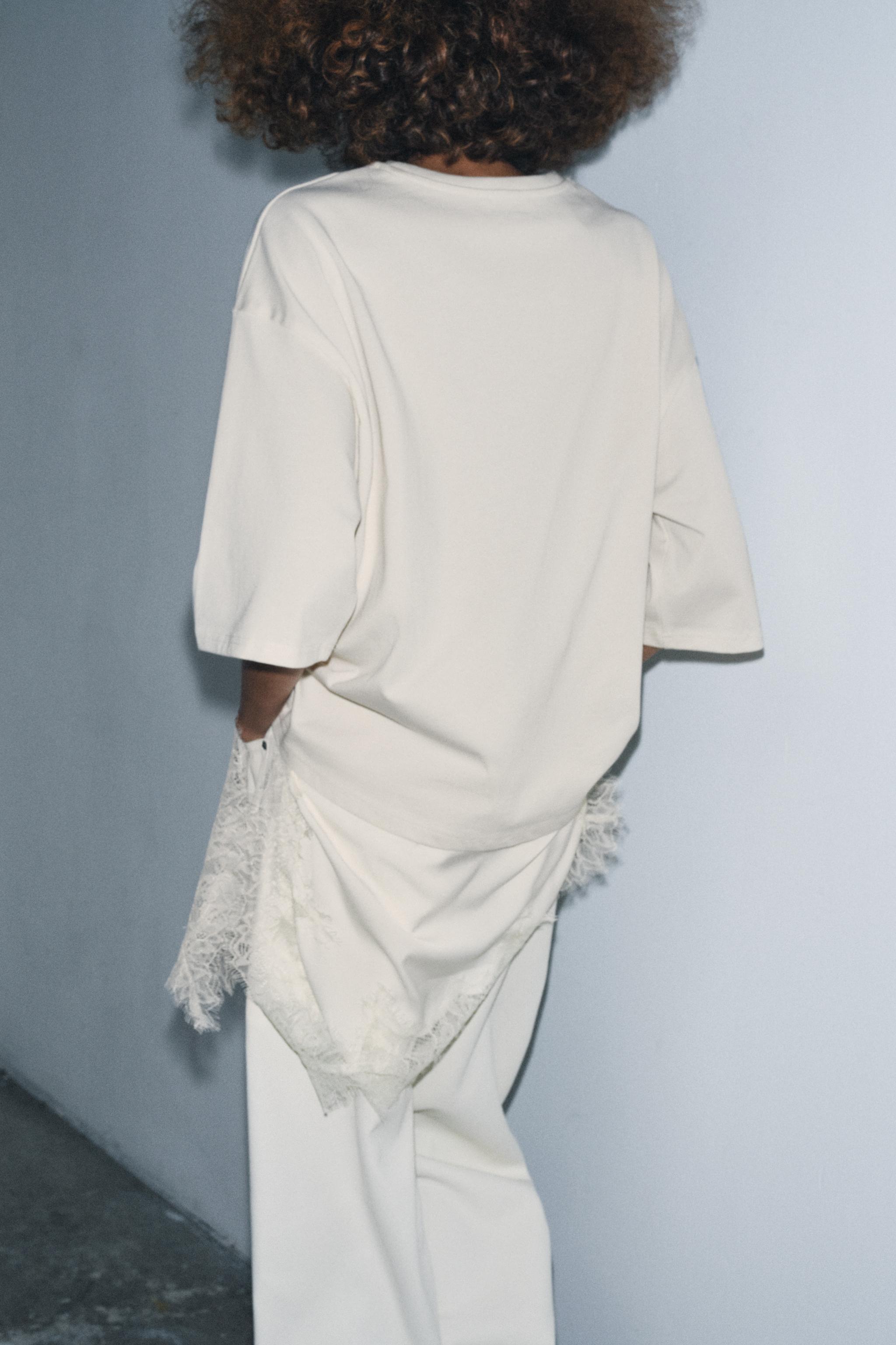 LACE COMBINED T-SHIRT