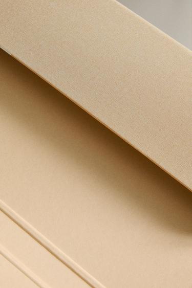 FOLDER WITH LINEN CLOSURE - Ecru by Zara - Image 2