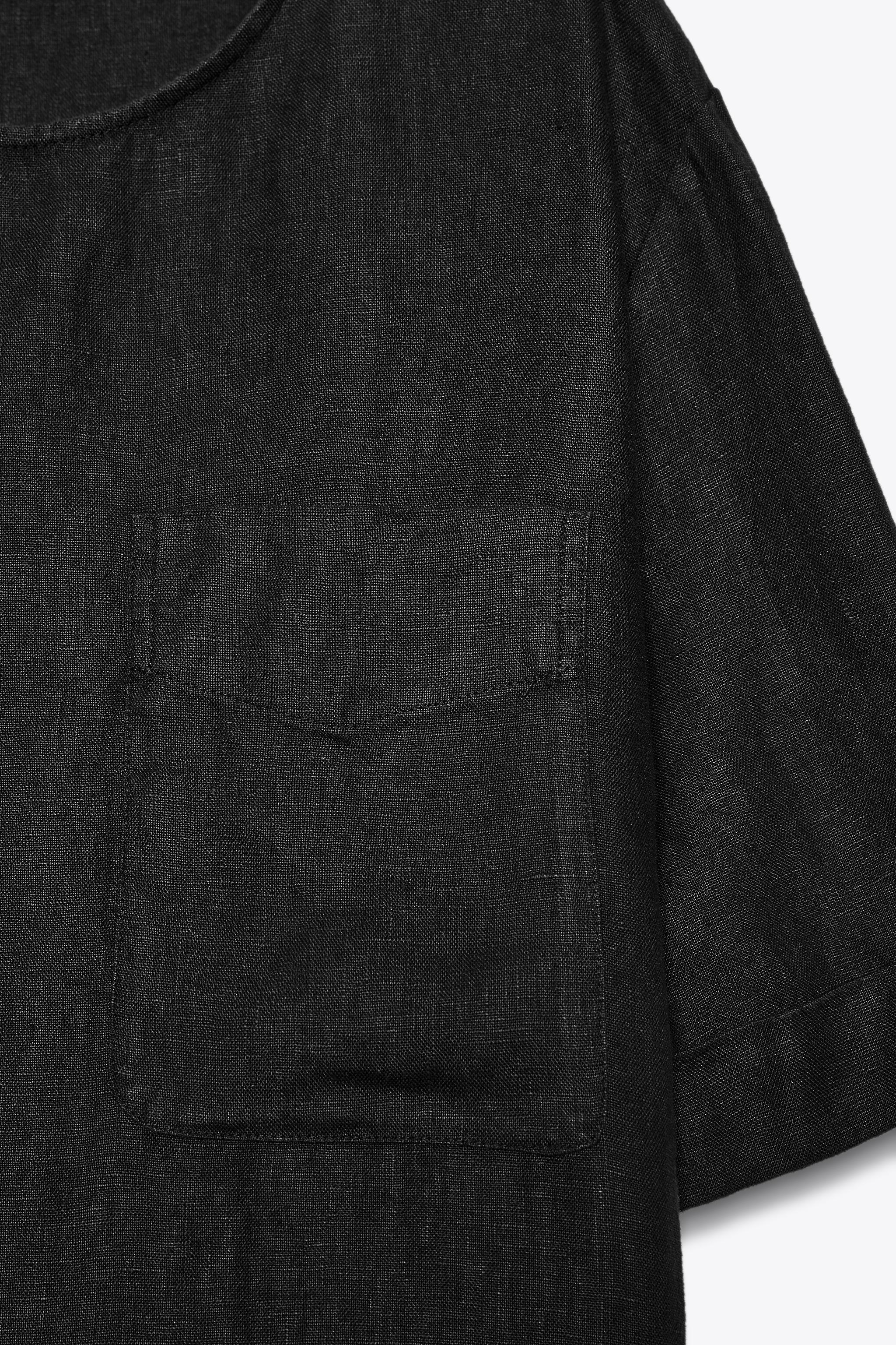 ZW COLLECTION LINEN SHORT SLEEVE TOP