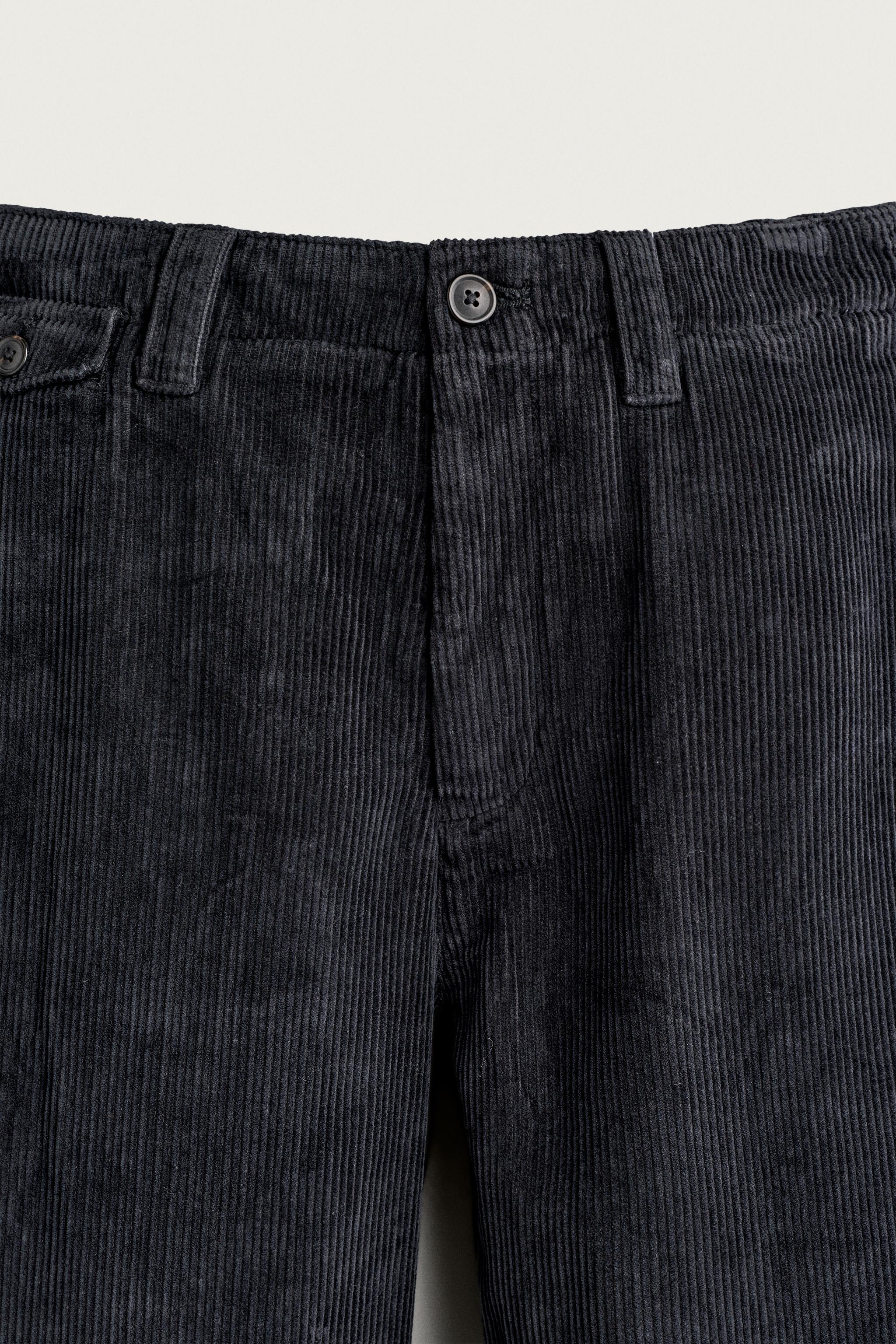 STRAIGHT-FIT CORDUROY PANTS
