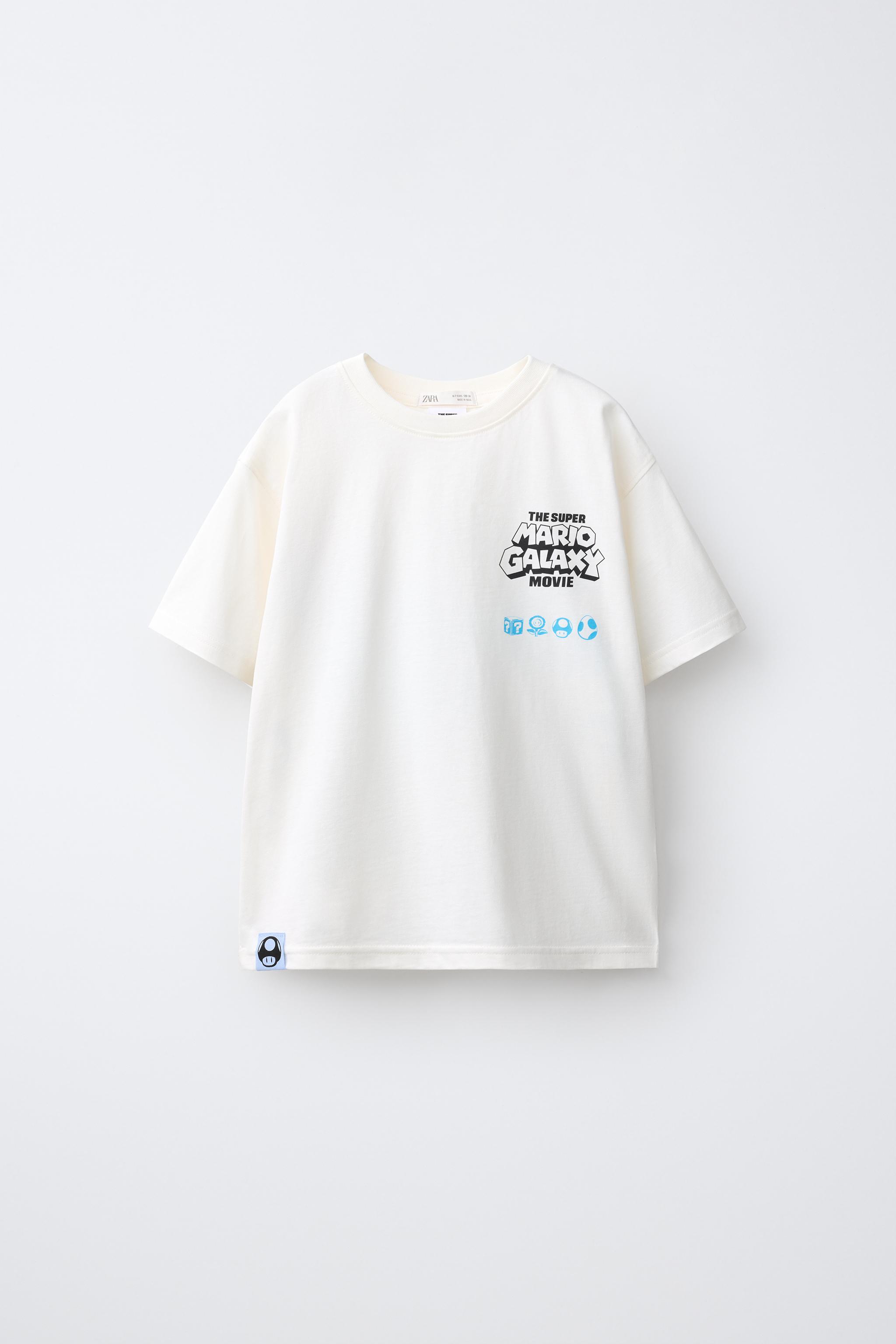 6-14 YEARS/ MARIO BROS.™ & © NINTENDO PRINT PYJAMAS — Blue/White