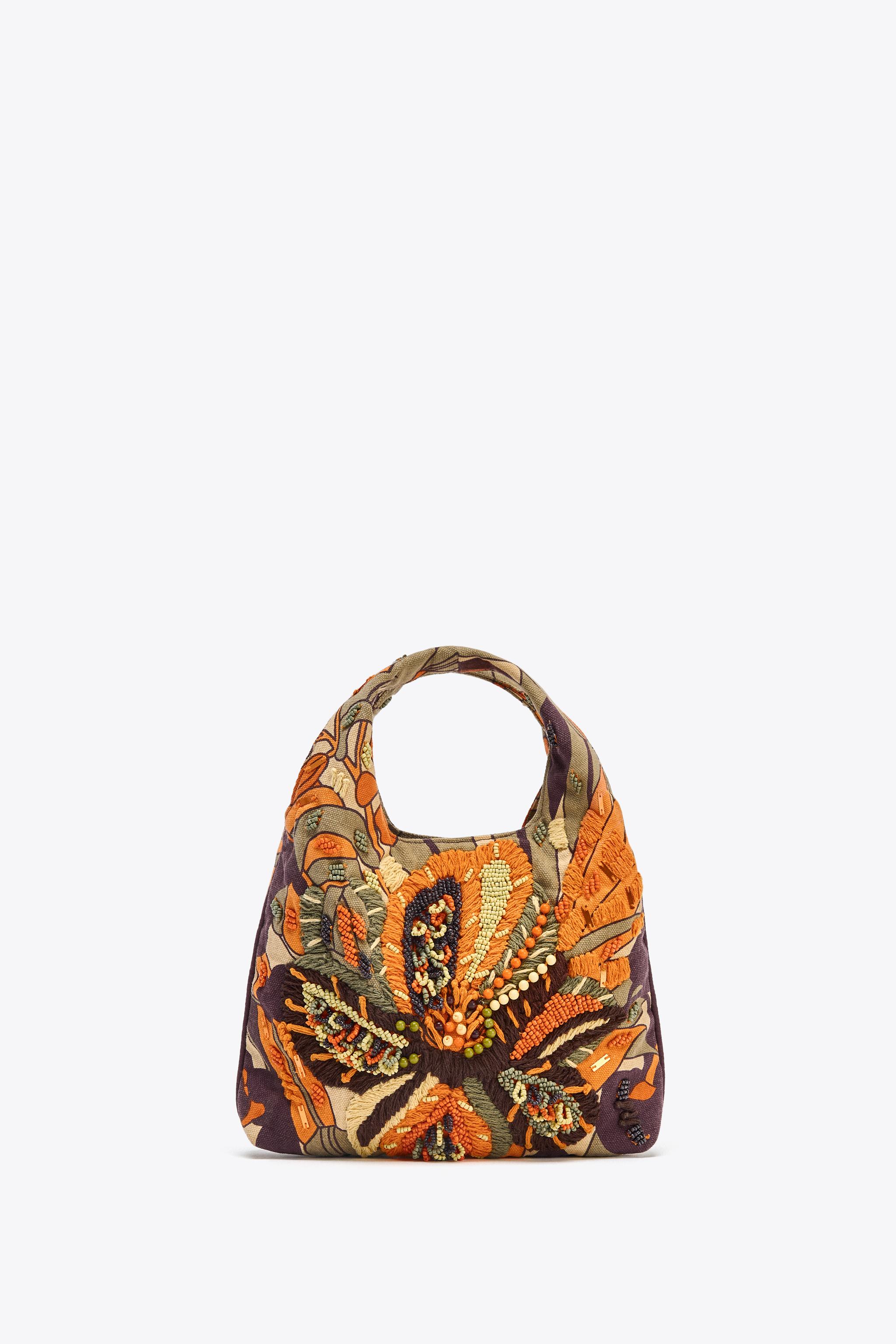 ZARA【NEW】MULTICOLOURED BEADED BAG MULTICOLOR BEADED BAG - Orange | ZARA United States