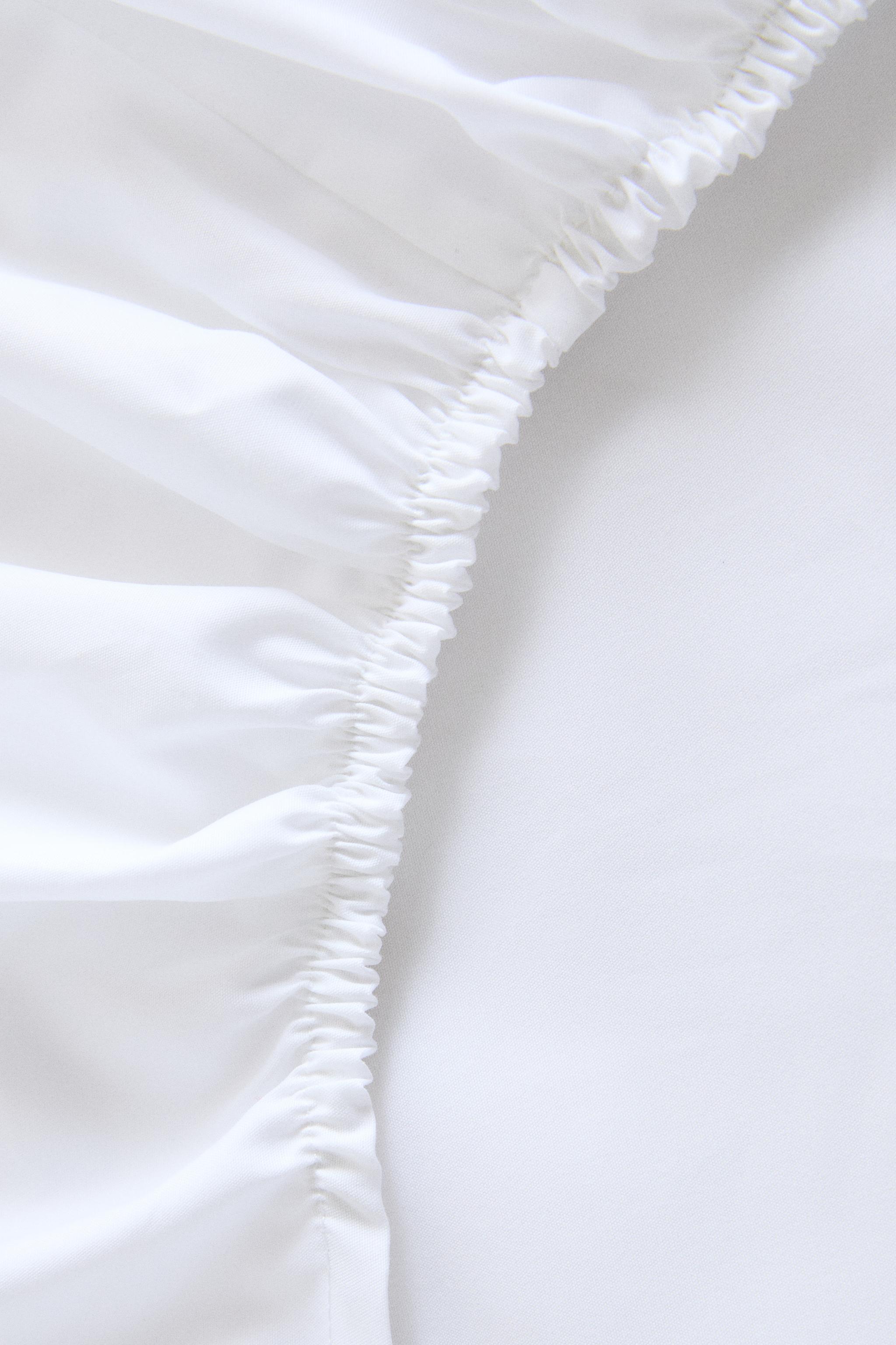 PERCALE FITTED SHEET | 40 CM HIGH (500 THREAD COUNT)