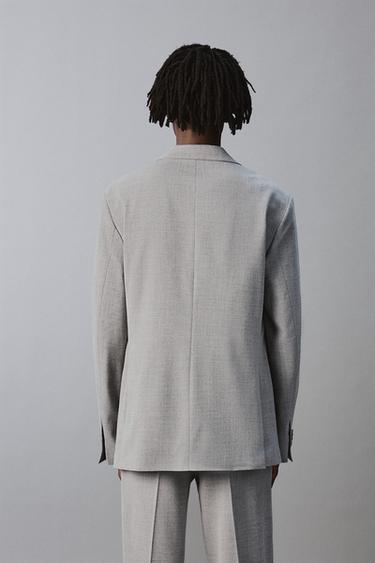 VESTE DE COSTUME STRUCTURÉE - Gris clair de Zara - Image 2