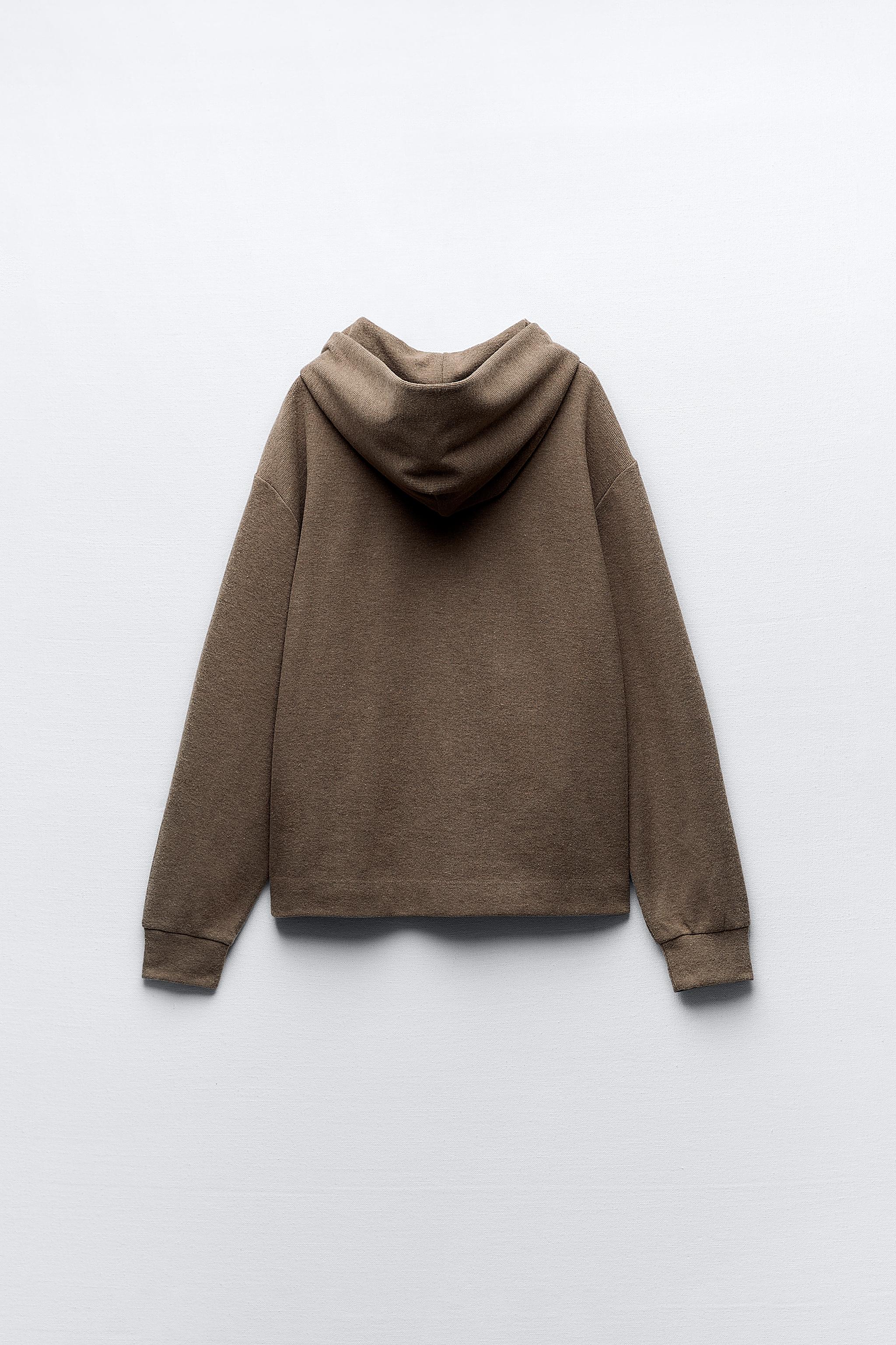 Zara 2025 brown hoodie