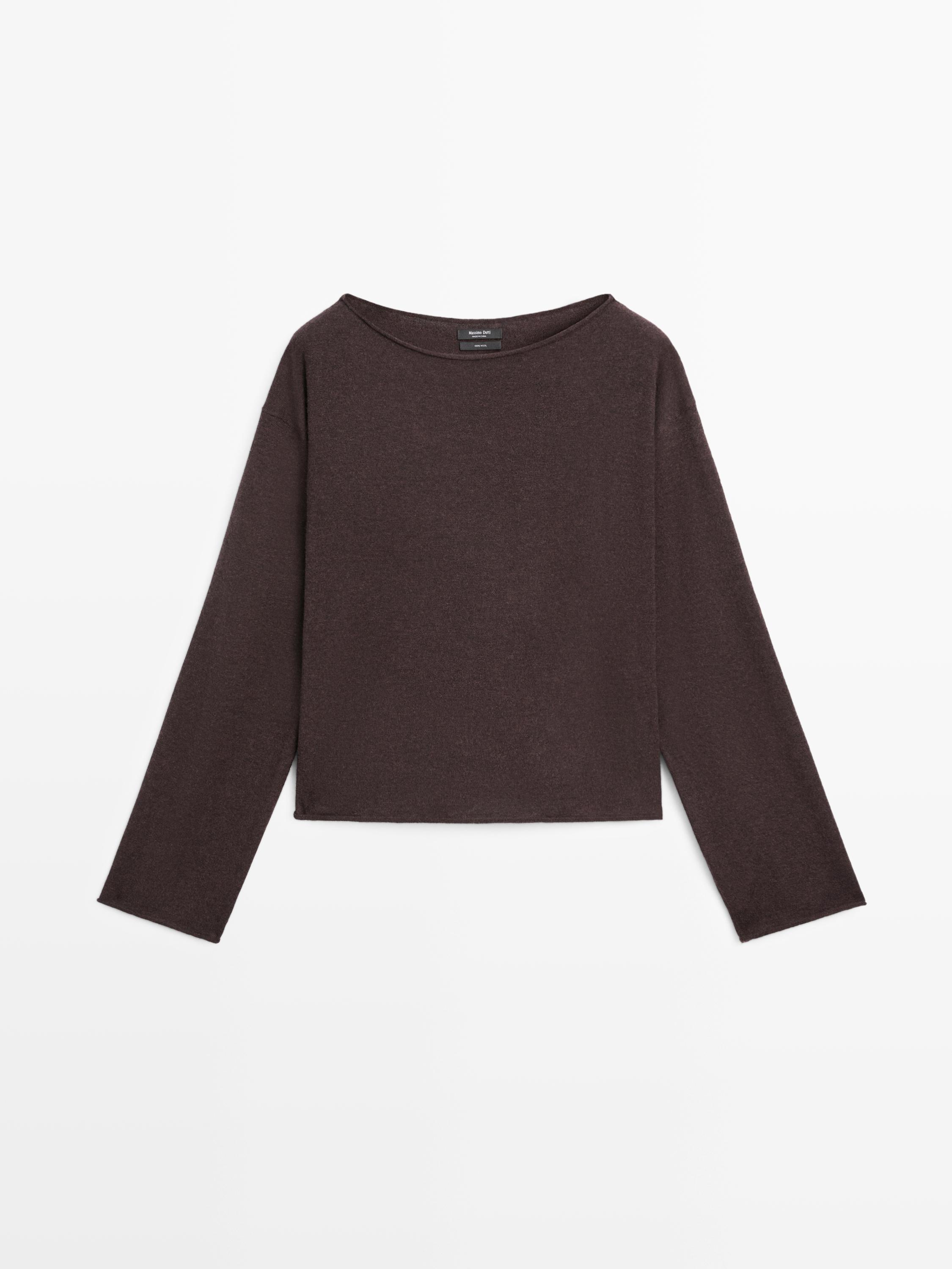 100% wool knit sweater
