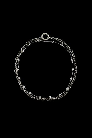 Zara COMBINATION NECKLACES PACK OF 2 - Silver - Image 0