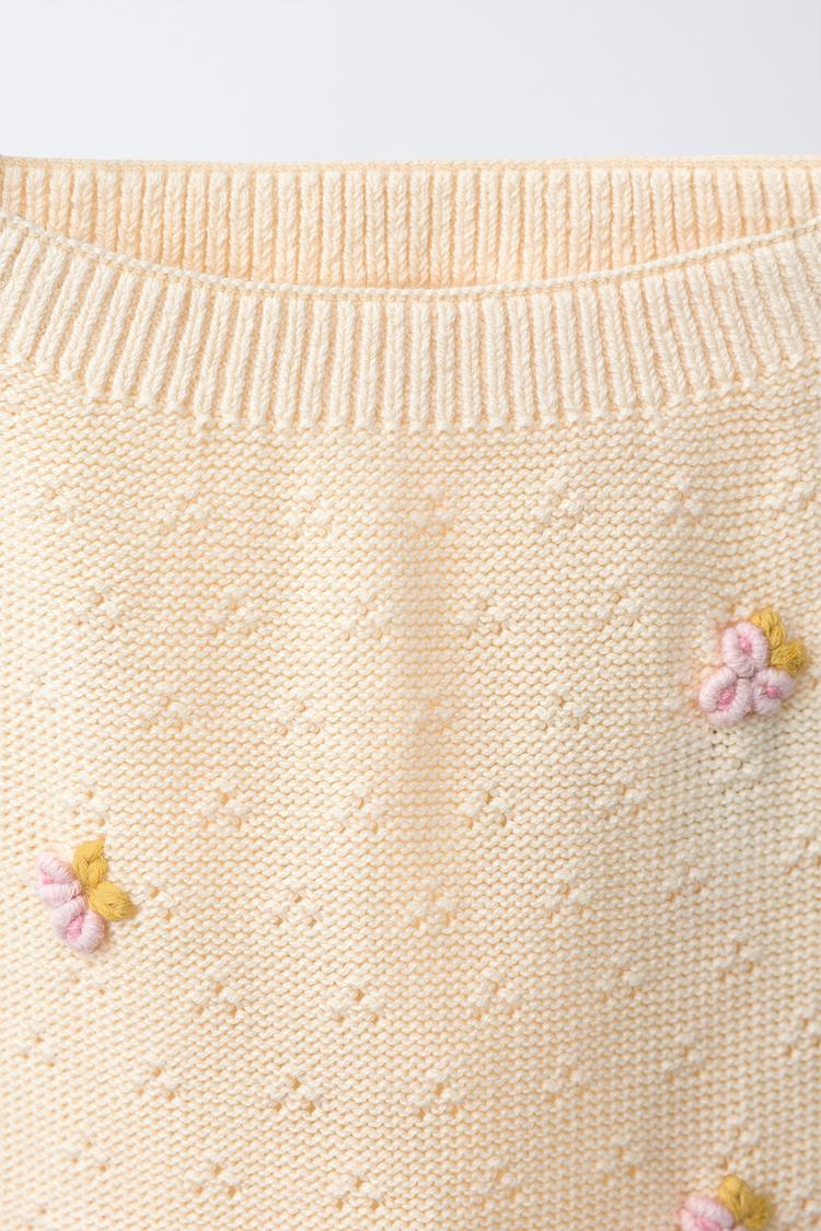 Pantalones de punto abierto con bolitas 3