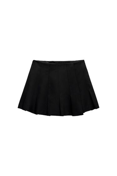 BOX PLEAT MINI SKIRT