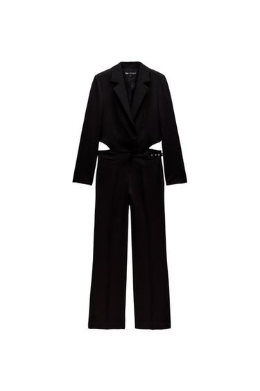 CUT OUT JUMPSUIT BLAZER WITH SIDE BUCKLES