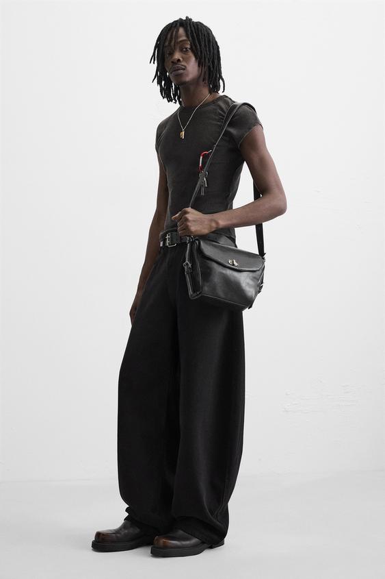 SAC BANDOULI??RE CHA??NE - Noir | ZARA France